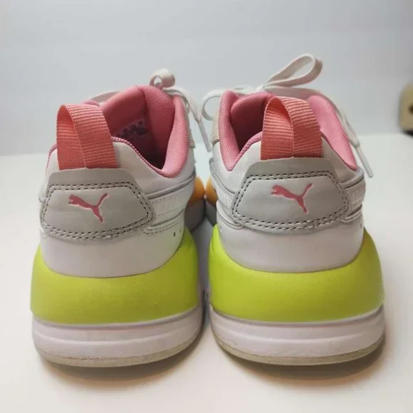 PUMA X-Ray Game Womens Size 8.5 White Bubblegum Sneakers Shoes 374242 03 - Picture 3 of 8